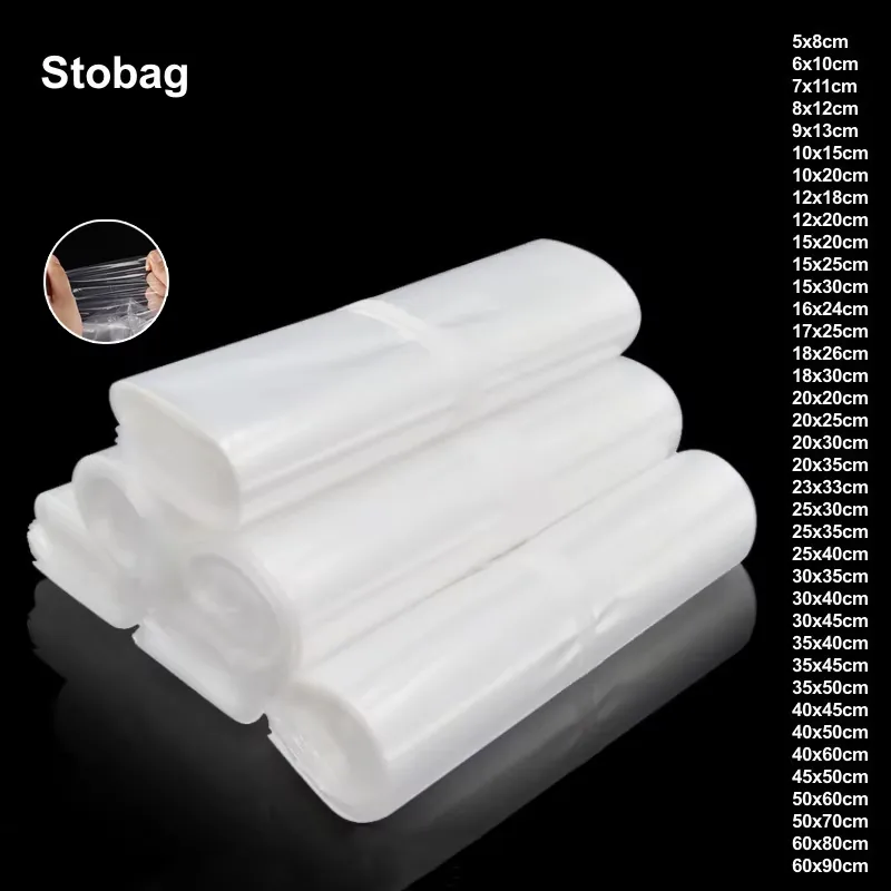 Direct Food Grade Plastic Packaging Flat Open End Clear LDPE Poly Plastic Food Packing PE Security Free Heat Seal