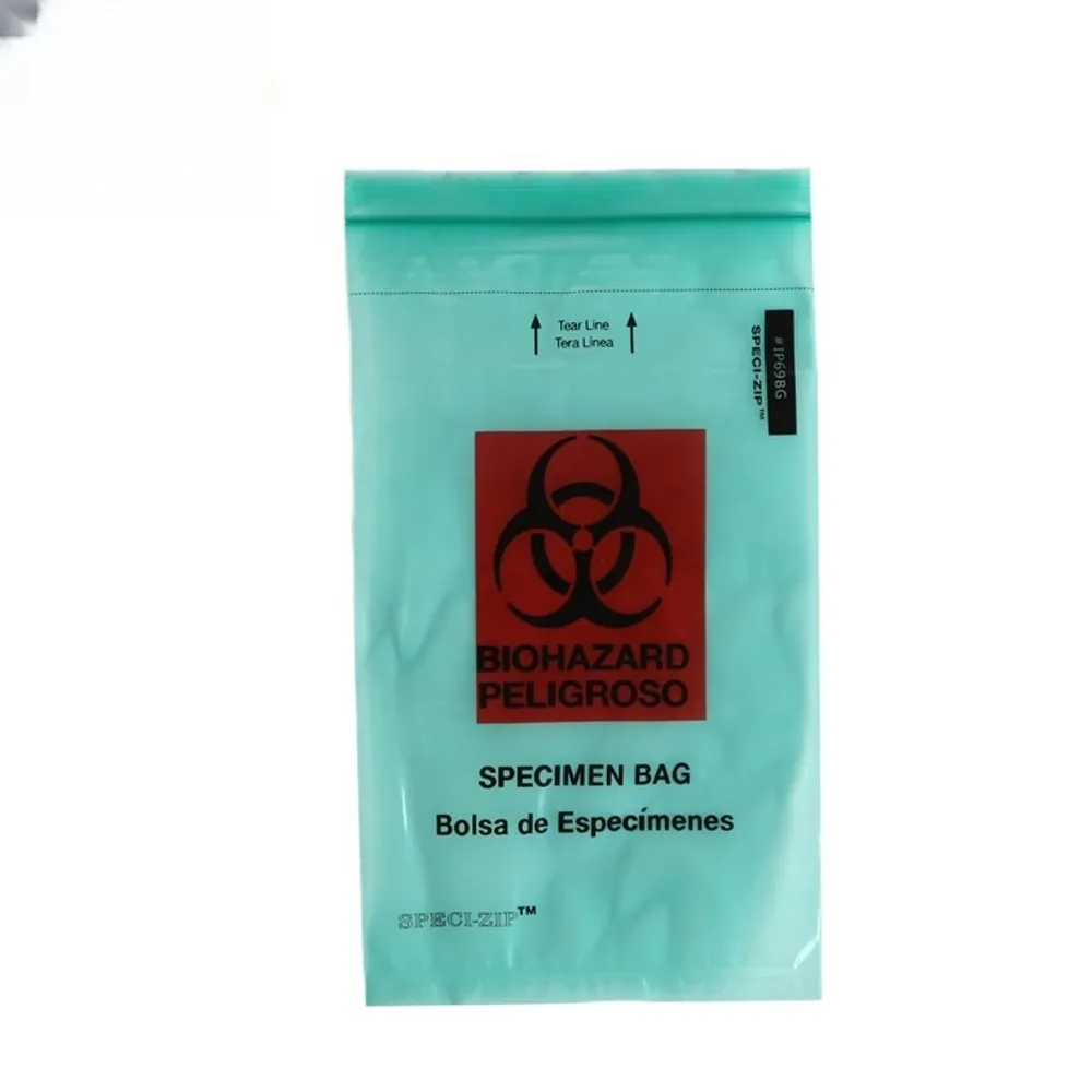 Disposable 3/4 Layers Kangaroo Medical Biohazard Bags Self Adhesive Ldpe Plastic Specimen Bag for Lab Hospital