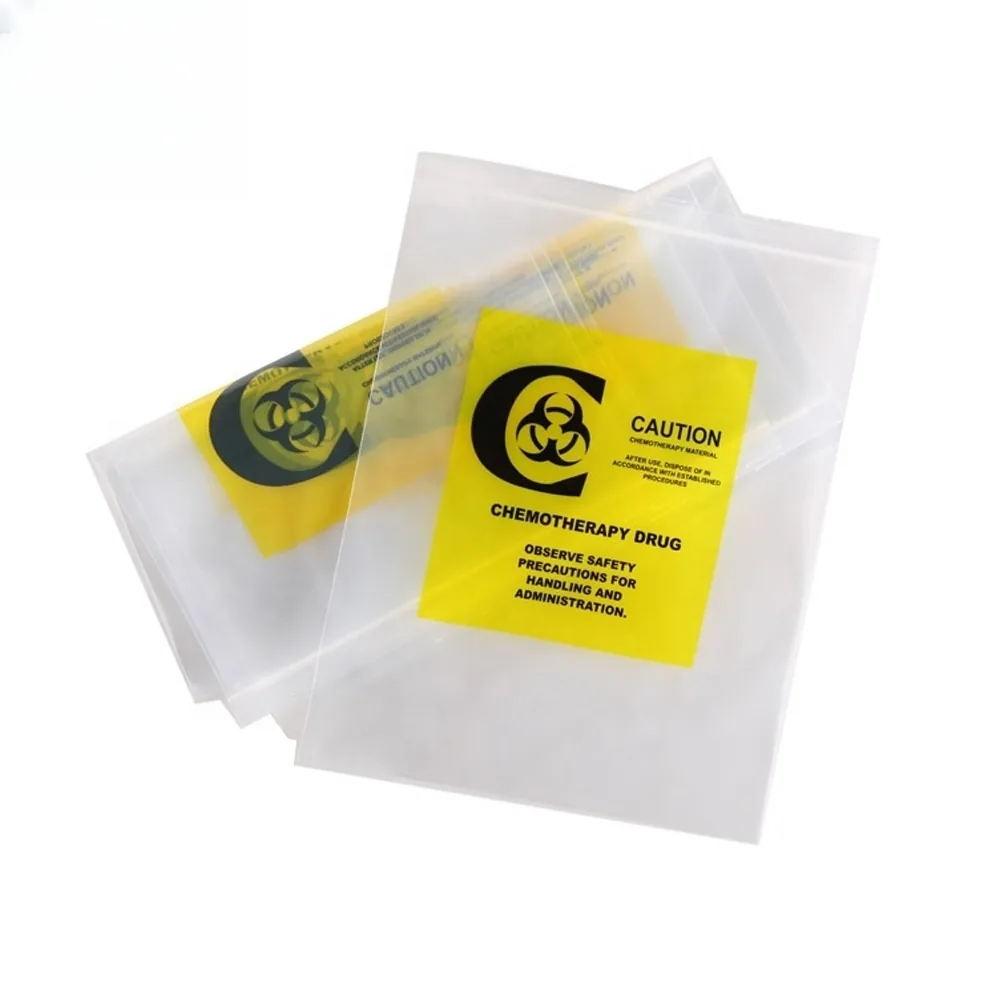 Disposable 3/4 Layers Kangaroo Medical Biohazard Bags Self Adhesive Ldpe Plastic Specimen Bag for Lab Hospital