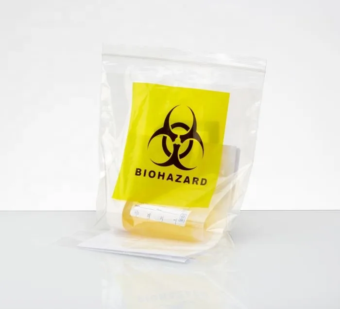 Disposable Food LDPE Customized Gravure Printing Bag Plastic Laboratory Biohazard Specimen Transport Ziplock Bags