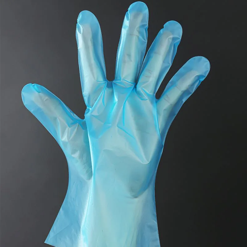 Disposable Hybrid Polyethylene Tpe Gloves Powder Free Transparent Blue Black Food Grade