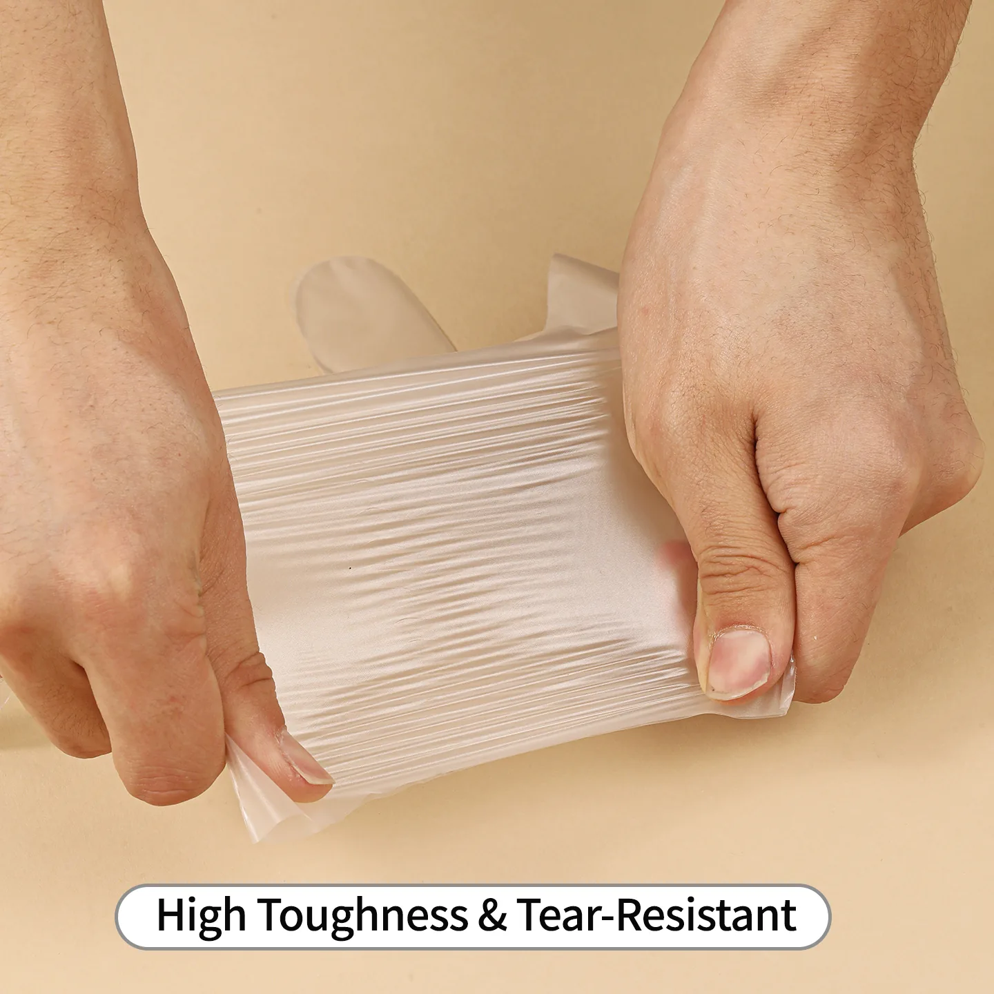 Disposable Hybrid Polyethylene Tpe Gloves Powder Free Transparent Blue Black Food Grade