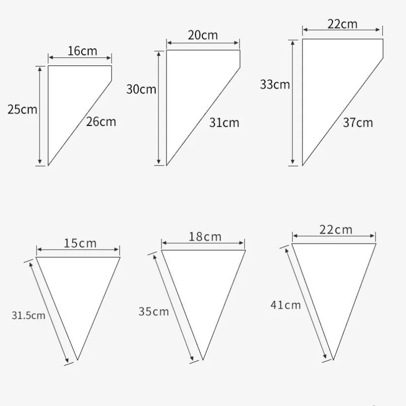 Disposable Thick Plastic Piping Bags — 12 to 20 Inch, 100 pcs / Pack
