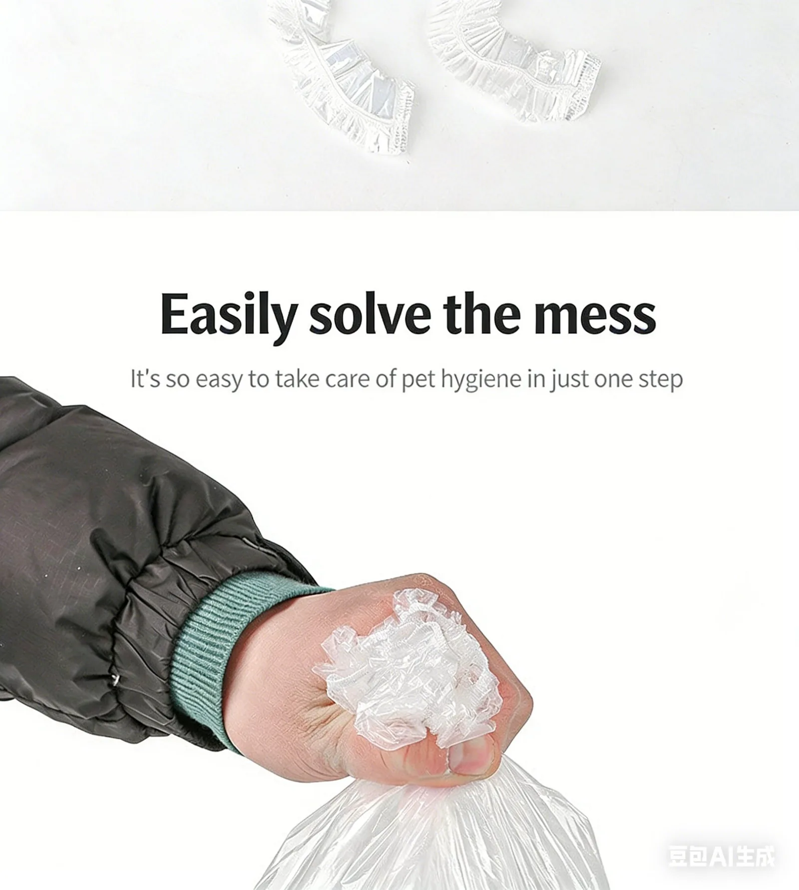 Disposable Plastic Transparent Pet Poop Bags Dog Waste Bags Custom Printed Eco Friendly Pet Cleaning Bags