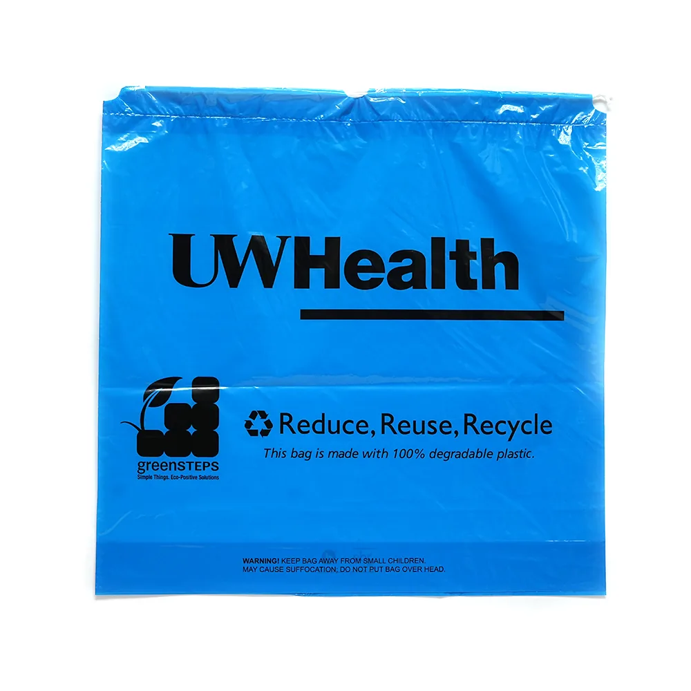 Drawstring Patient Belonging Bag, Pink Film 1.25 Mil Thick, 20" W X 20" L, Pack of 250 Accept Customization