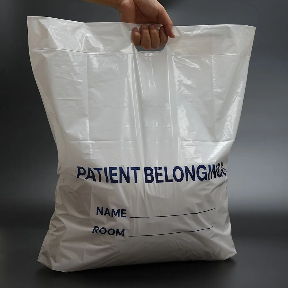 Drawstring Patient Belonging Bag, Pink Film 1.25 Mil Thick, 20" W X 20" L, Pack of 250 Accept Customization