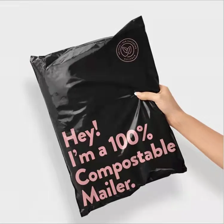 Eco Friendly Composable Clear Frosted Laundry Clothing Shoe Gift Pouch Drawstring Recycling Plastic Draw String Bags