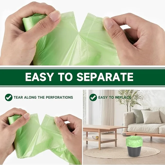 Eco-Friendly Garbage Bag with Star Seal for Leak Proof Kitchen Use