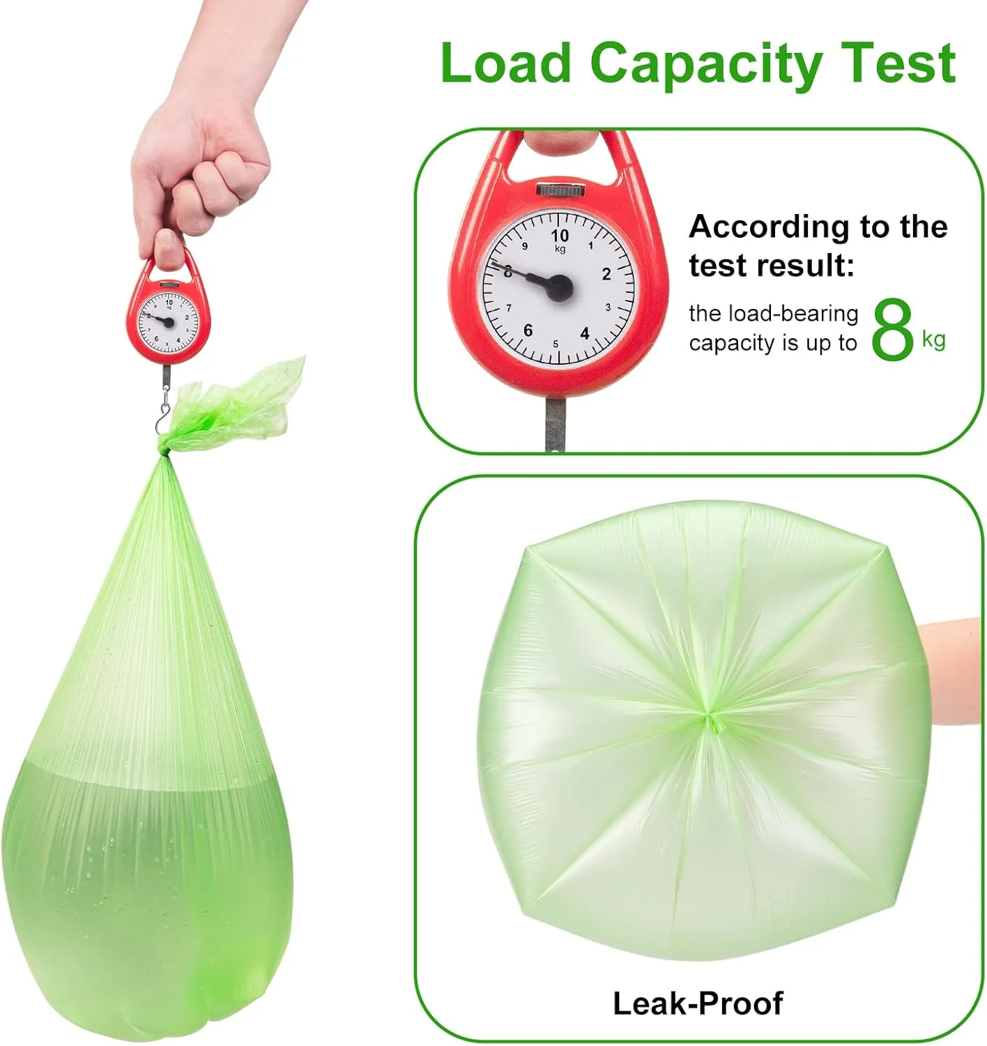 Eco-Friendly Garbage Bag with Star Seal for Leak Proof Kitchen Use