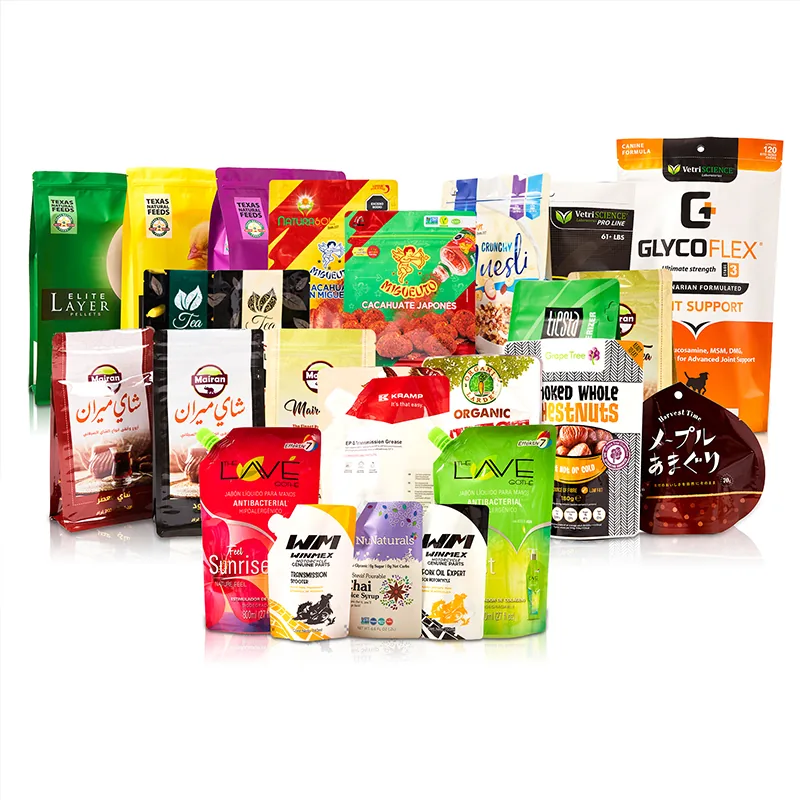 Eco Friendly Recyclable Retort Pouch Heat Sealable Mono PP PE PET Material Food Grade Stand Up Pouch