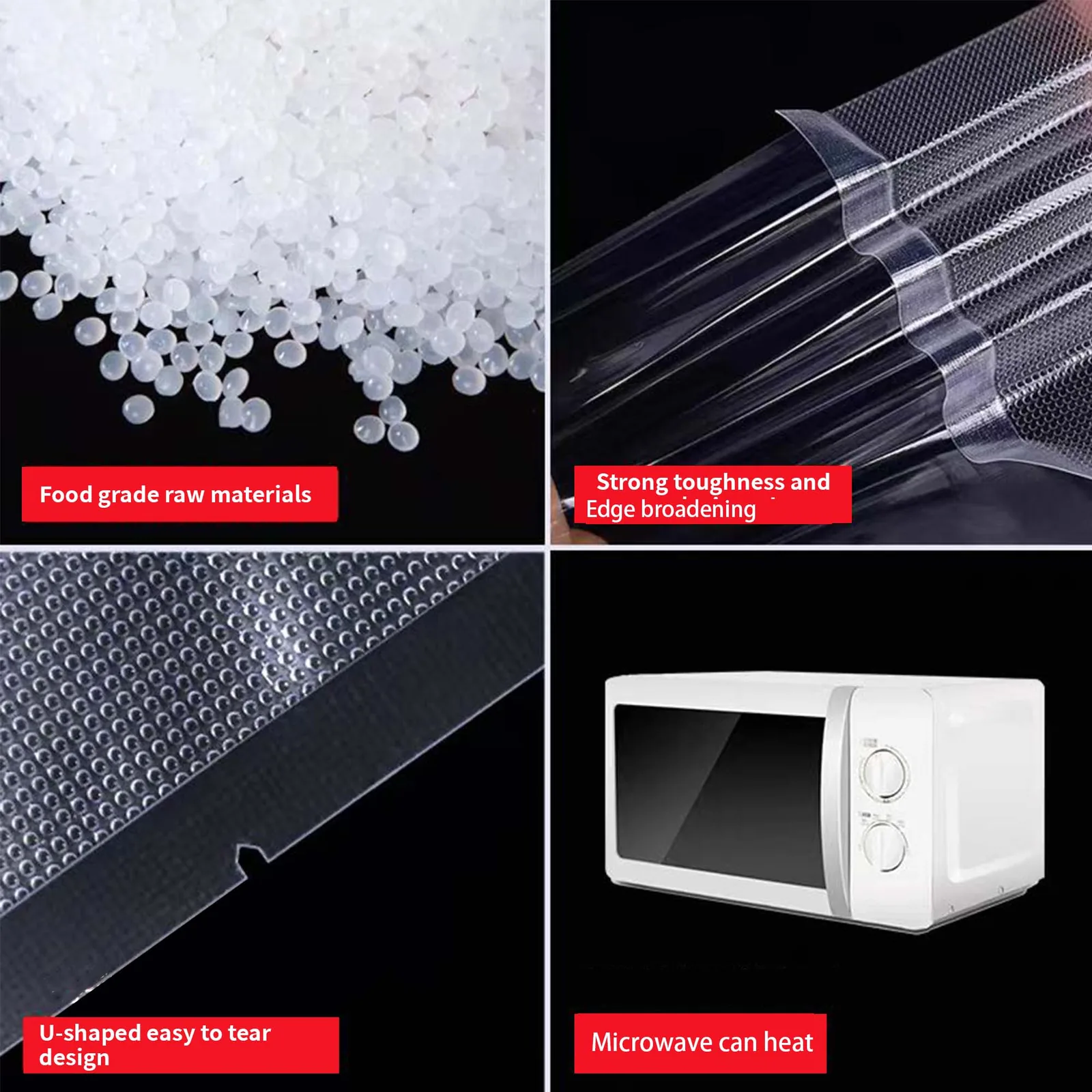 Embossed 7-Layer Nylon/PE Vacuum Bag for Food Storage