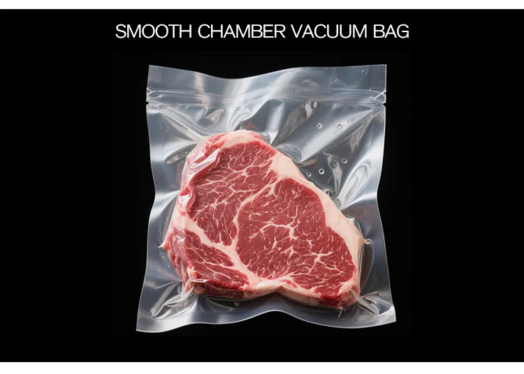 Embossed PA/PE Vacuum Bag for External Sealers — Clear or Black
