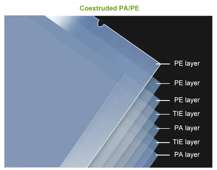 Embossed PA/PE Vacuum Bag for External Sealers — Clear or Black