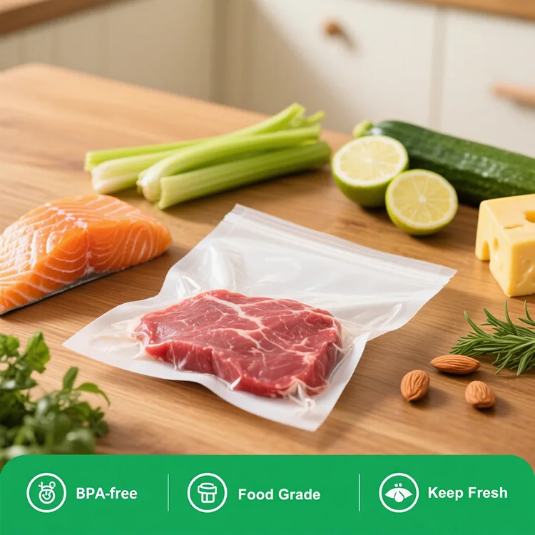 Embossed PA/PE Vacuum Bag for Storage, Meal Prep and Sous Vide