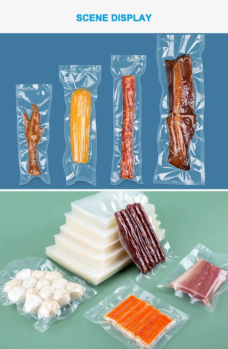 Embossed PA/PE Vacuum Bag for Storage, Meal Prep and Sous Vide