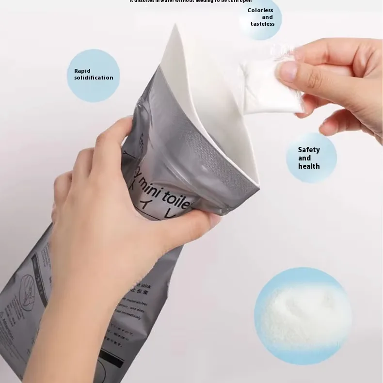 Emergency Disposable Portable Travel Toilet Bag Simple Style Mini Grey Lemon/Rose Fragrance Urine Piss Vomit Bags for Baby Women