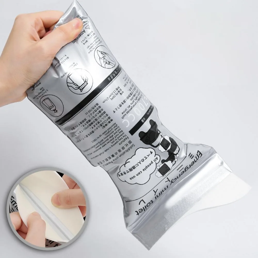 Emergency Disposable Portable Travel Toilet Bag Simple Style Mini Grey Lemon/Rose Fragrance Urine Piss Vomit Bags for Baby Women