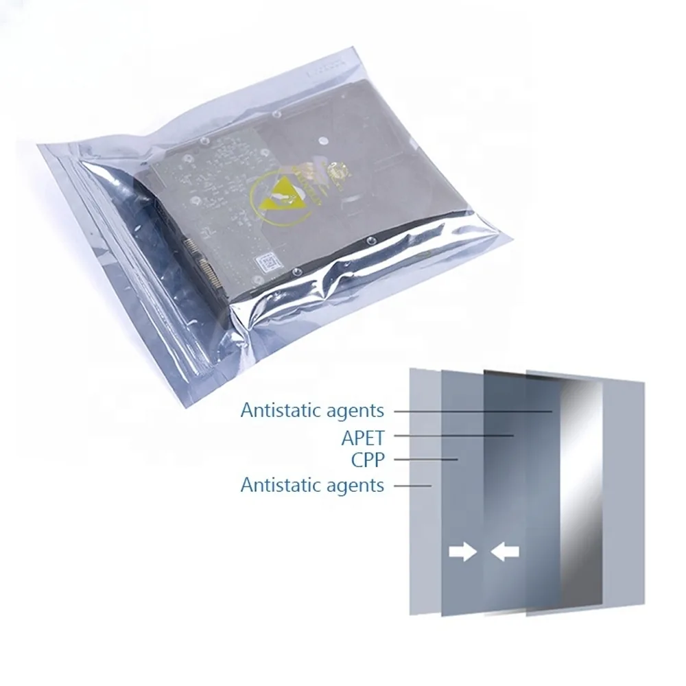 ESD Anti-static Shielding Zip Lock ESD Shielding Bag Packaging Bag