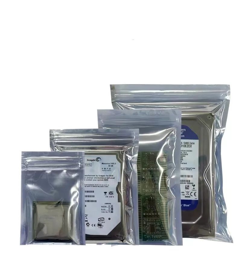ESD Antistatic Plastic Shielding Bag for Earphones Computers Mobile Phone Accessories Component Packaging