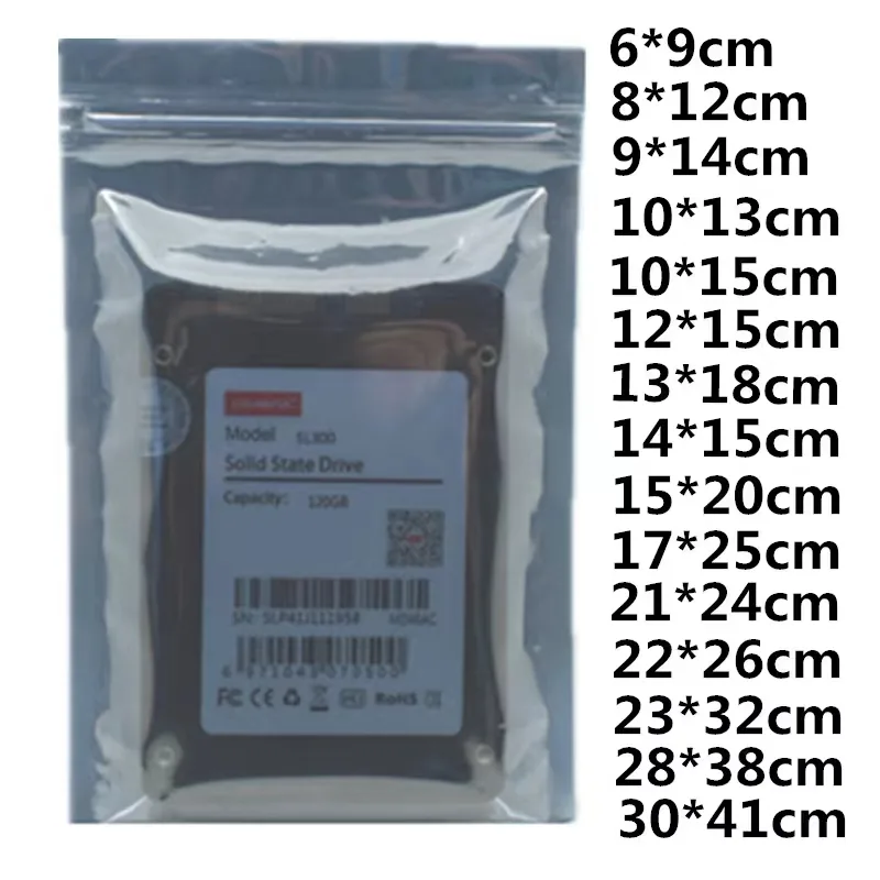 ESD Antistatic Plastic Shielding Bag for Earphones Computers Mobile Phone Accessories Component Packaging