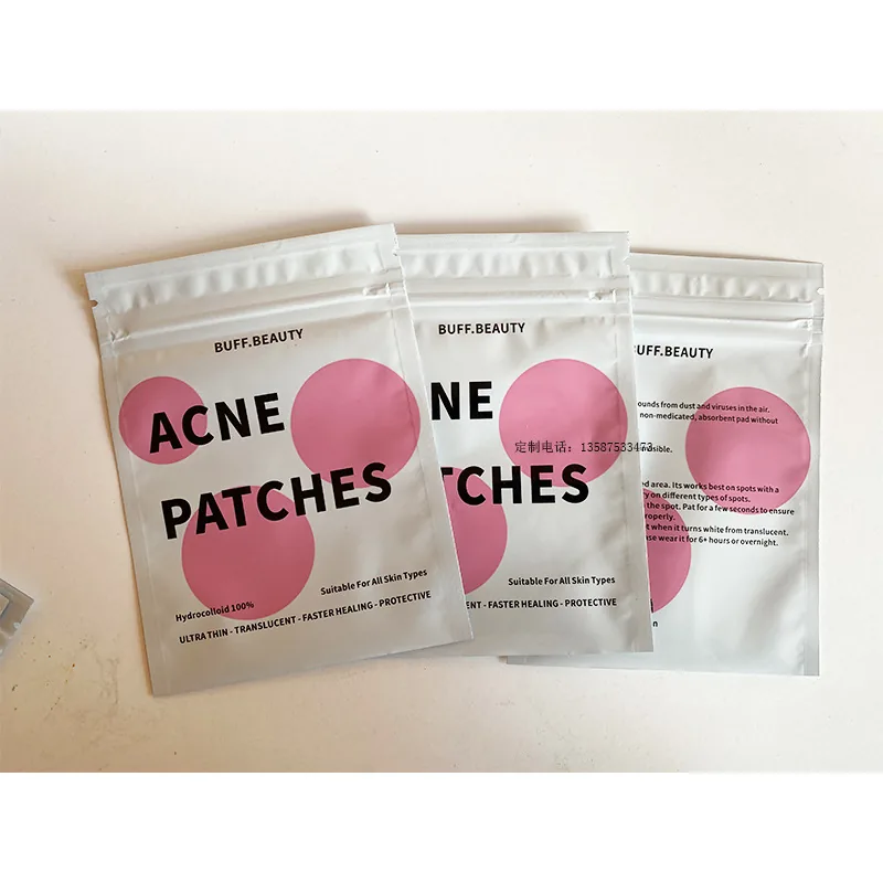 Eyeshadow Brush Head Cosmetic Cotton Swab Custom Plastic Packaging Lucky Bag Convex Concave Lock Plastic Packaging Bags SM-1095