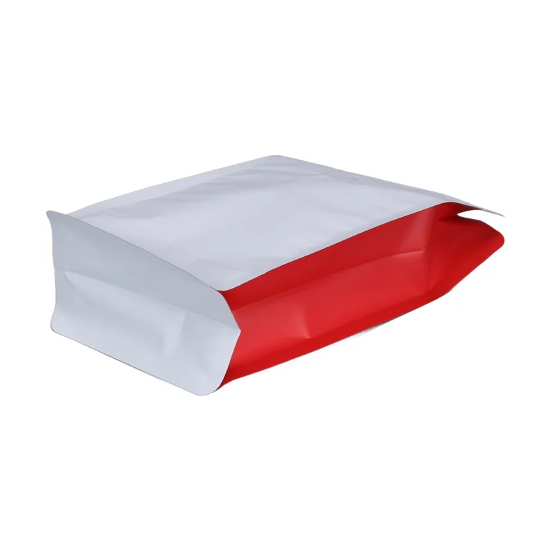 Flat-Bottom Coffee Pouch with Valve and Zipper — Stock 8 oz, 1 lb, 2 lb
