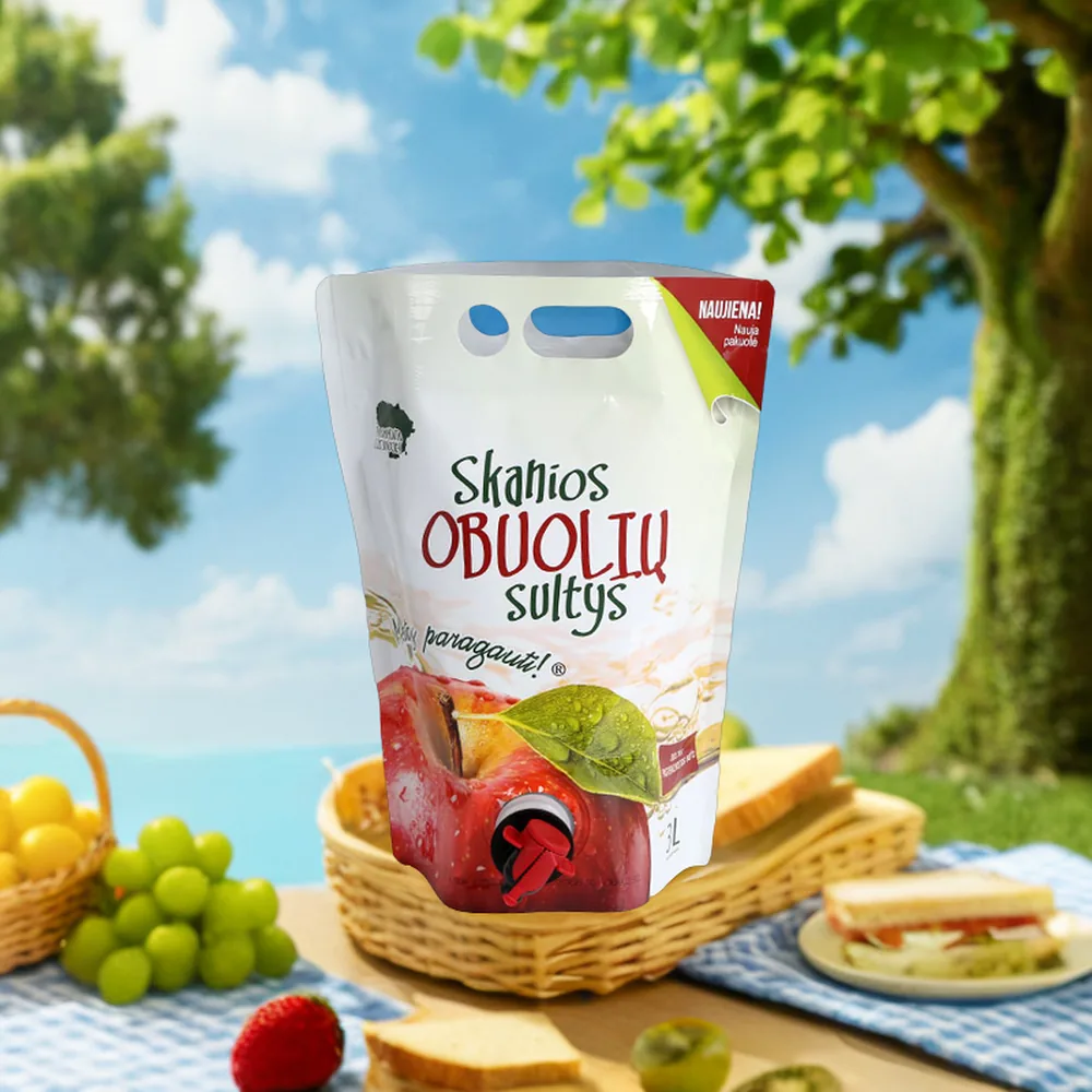 Bag-in-Box Stand-Up Pouch with Vitop Butterfly Valve — Wine and Juice