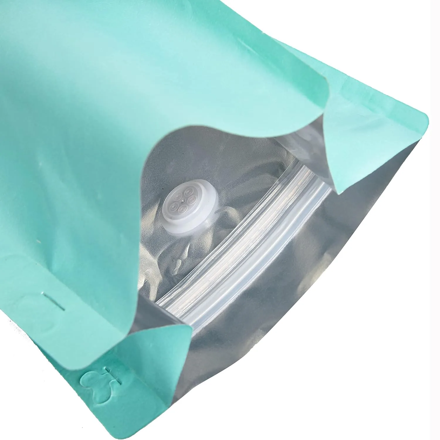 Full-Foil Flat Bottom Coffee Pouch with Degassing Valve