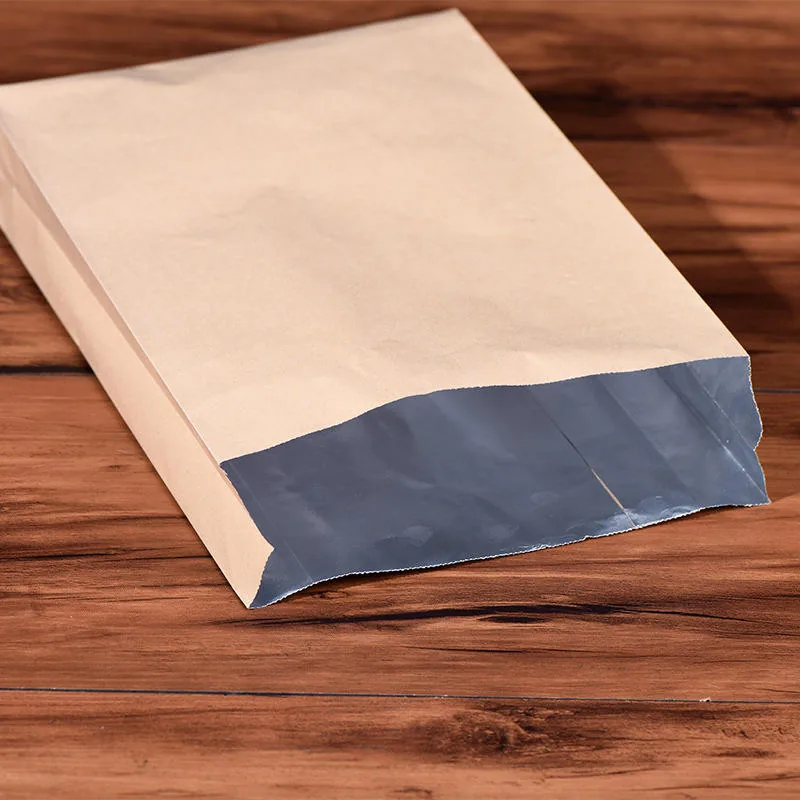 Foil-Lined Kraft Paper Bag for BBQ, Sandwich & Hot Snack Wrapping