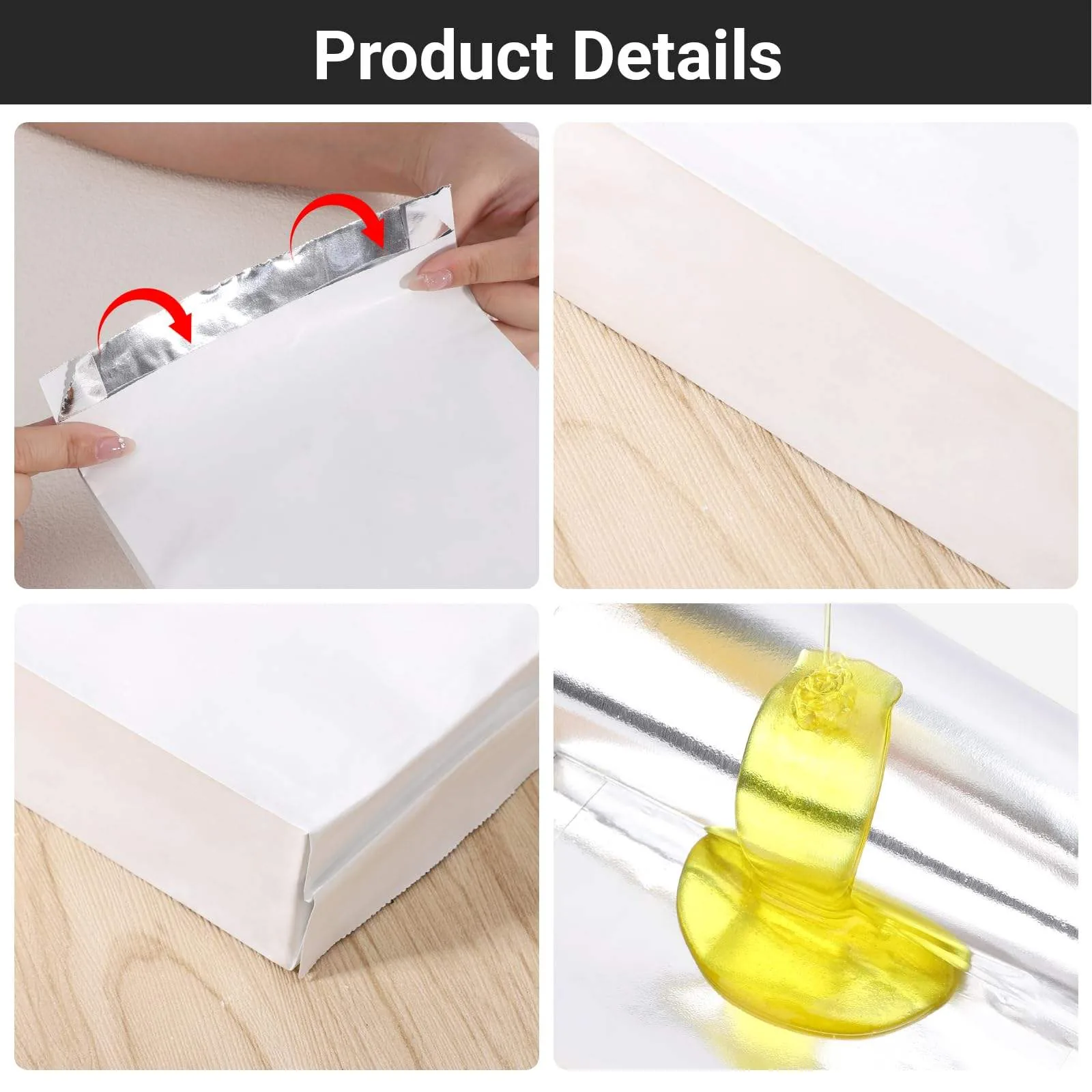 Foil-Lined Kraft Paper Bag for BBQ, Sandwich & Hot Snack Wrapping