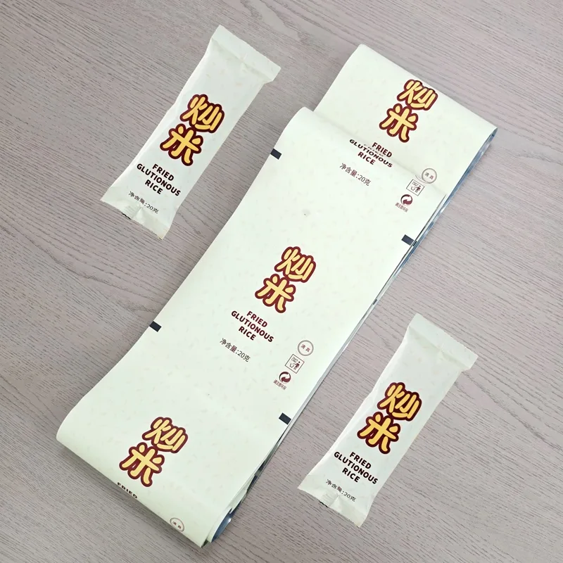 Food Grade Plastic Film PE Laminated Leak Proof Customizable Plastic Film Roll Suitable for Automatic Flow Pack