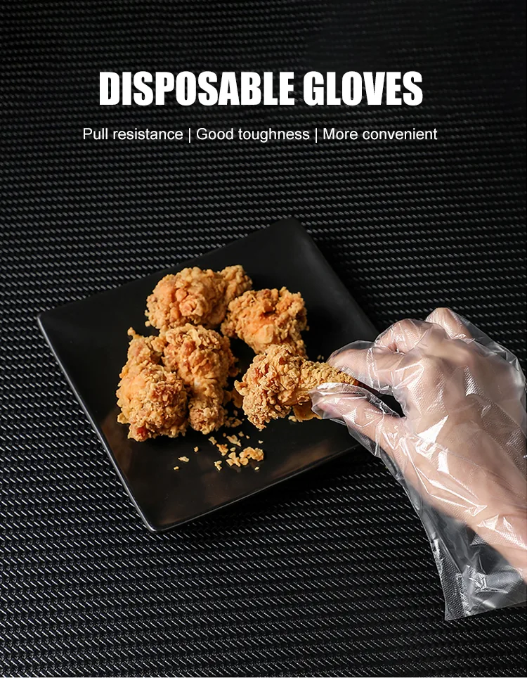 Food Safety Multipurpose Disposable Waterproof Sanitary Convenient PE Gloves