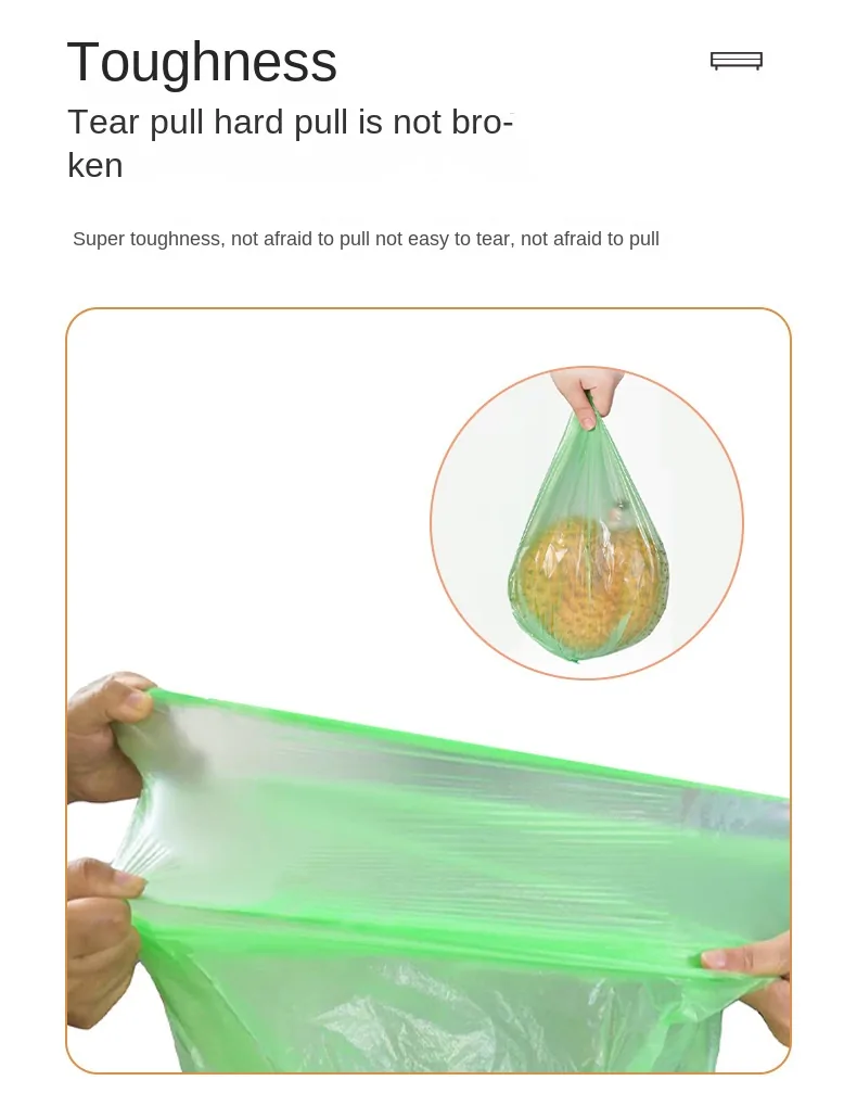 For Bestseller Disposable Polyethylene Trash Bags Household PO Color Thickened Flat-Top Continuous