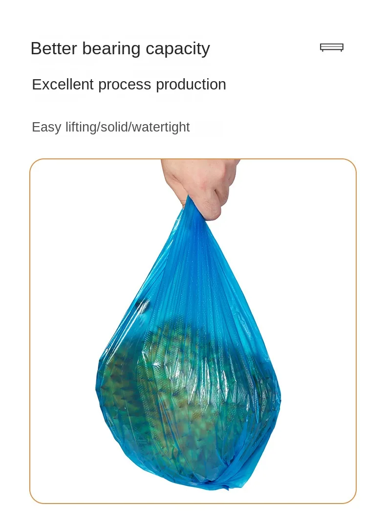 For Bestseller Disposable Polyethylene Trash Bags Household PO Color Thickened Flat-Top Continuous