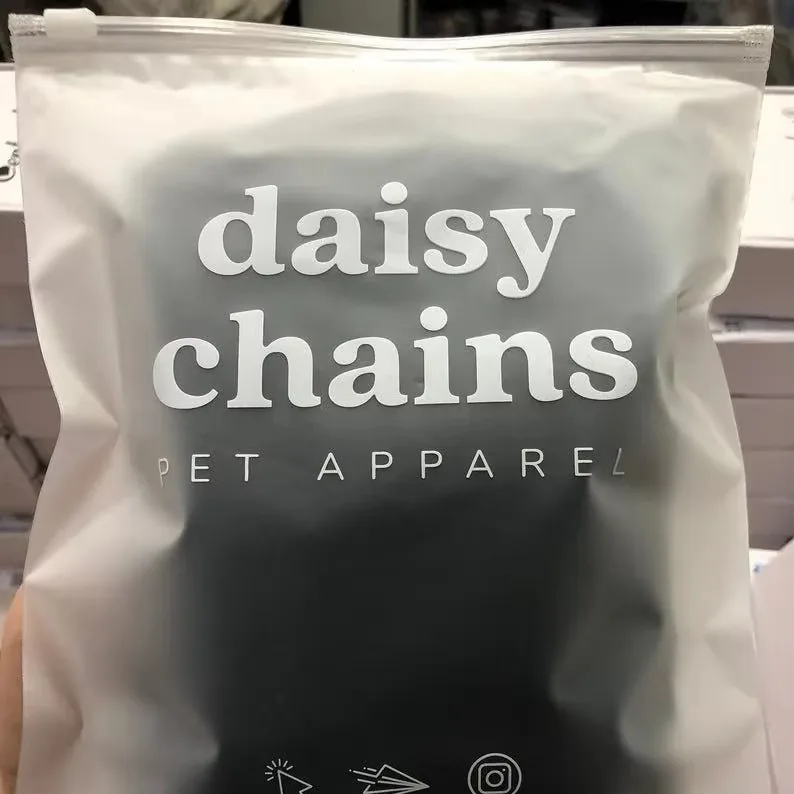 Frosted Plastic Zipper Bags Slider Lock Poly Bags with Custom Logo for Clothing Packaging Bulk