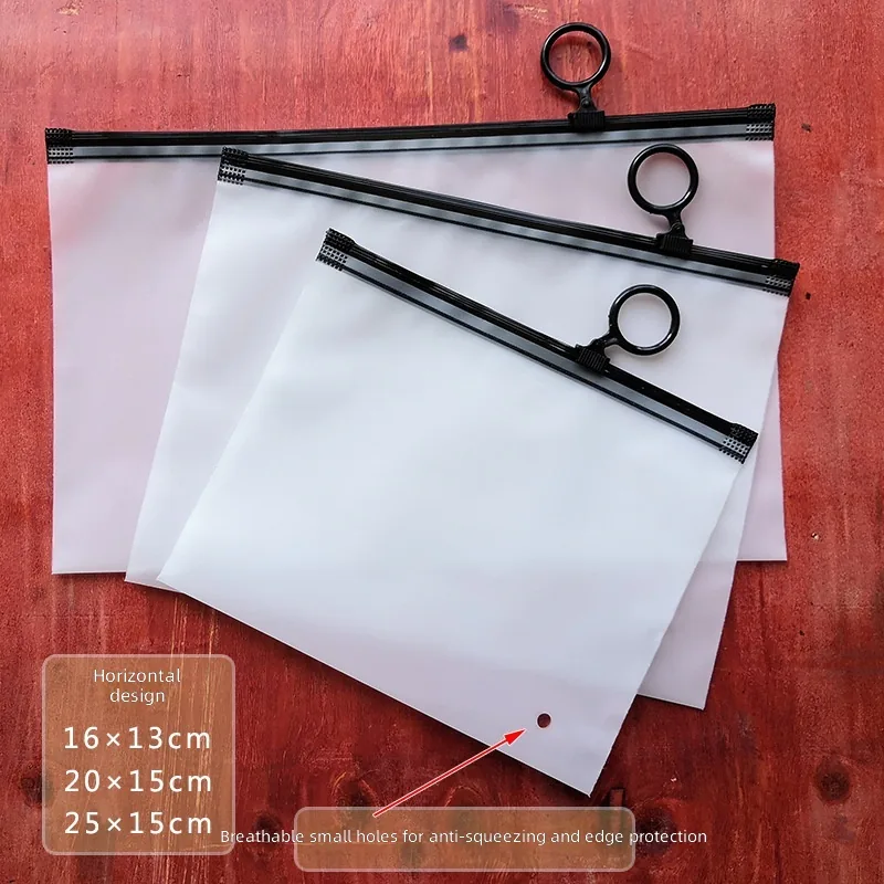 Frosted Plastic Zipper Bags Slider Lock Poly Bags with Custom Logo for Clothing Packaging Bulk