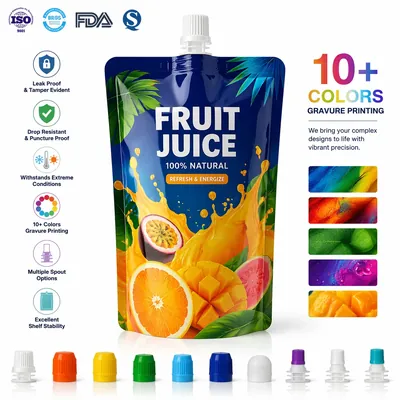 Fruit-Shaped Spout Pouch for Kids Juice, 150–200 ml