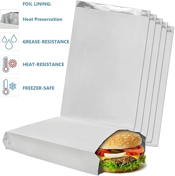 Greaseproof Paper Gusset Bag for BBQ, Skewer & Takeaway — Offset Printed