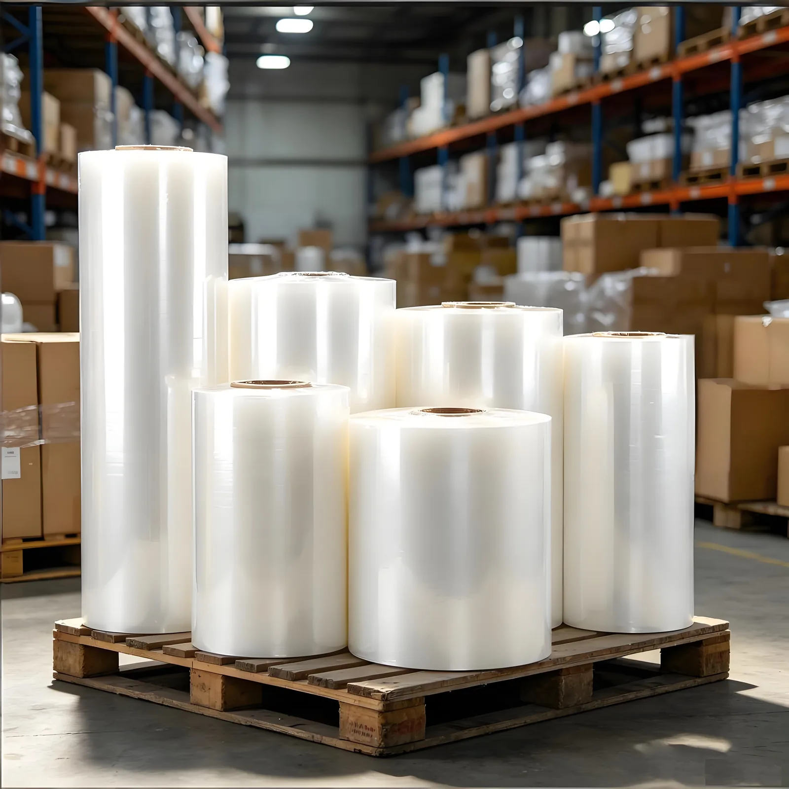 HDPE Food Grade Soft Shrink Film 300m Length 50cm Width