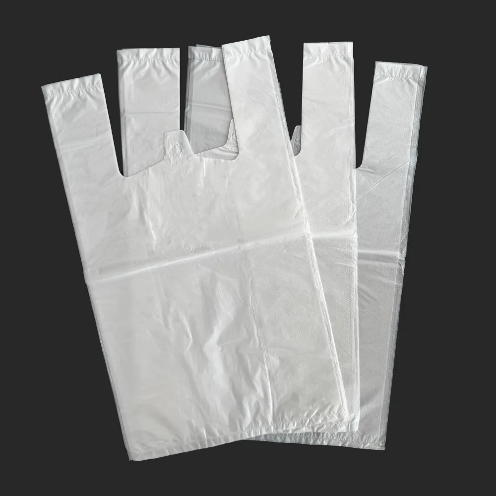HDPE/LDPE Vest Carrier Bag — Gravure Printed, Supermarket & Grocery