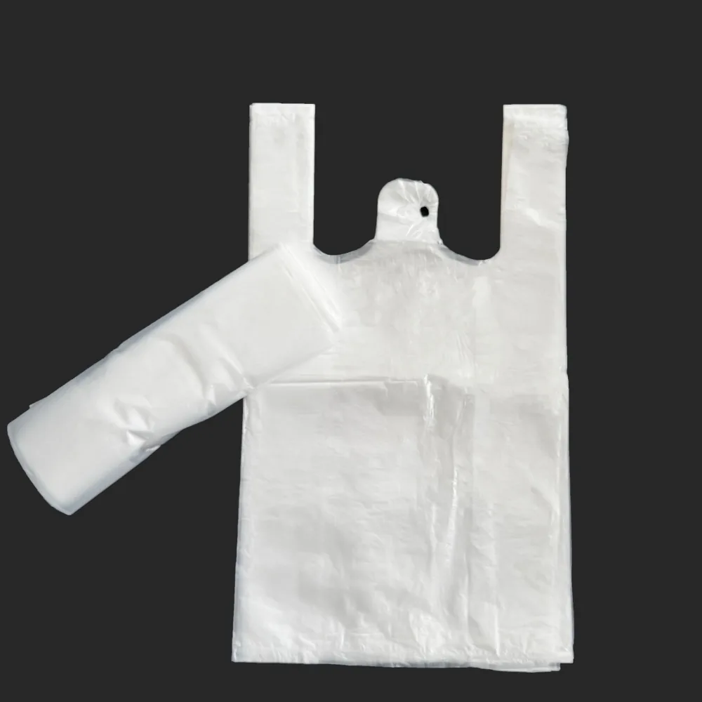 HDPE/LDPE Vest Carrier Bag — Gravure Printed, Supermarket & Grocery