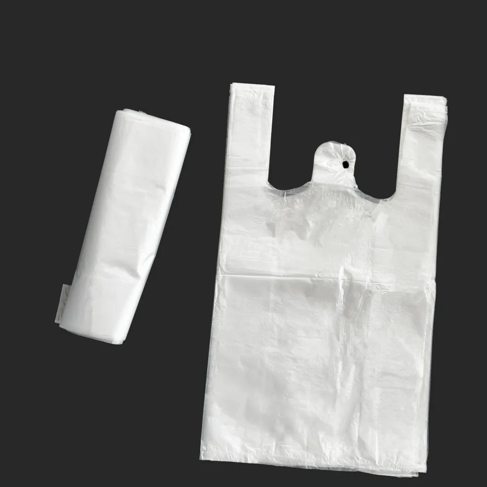 HDPE/LDPE Vest Carrier Bag — Gravure Printed, Supermarket & Grocery