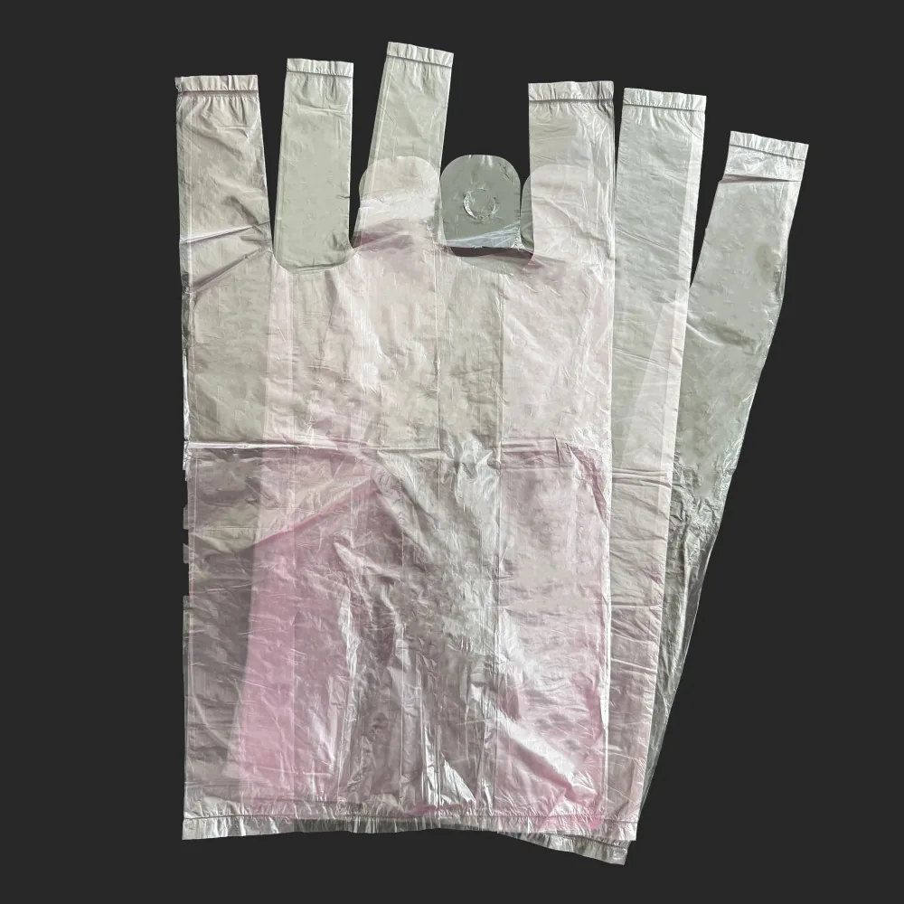 HDPE/LDPE Vest Carrier Bag — Gravure Printed, Supermarket & Grocery