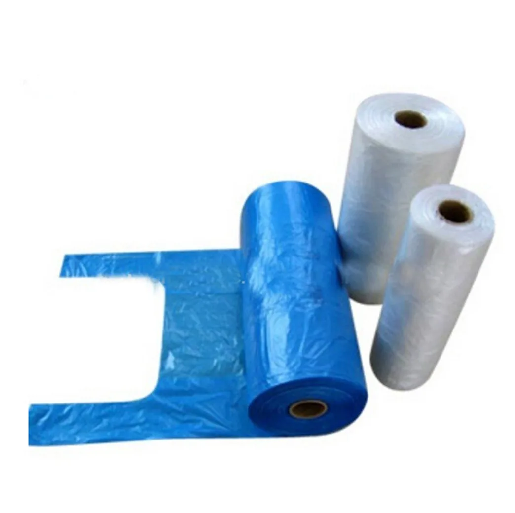 HDPE/PE Vest Carrier Bag on Roll — Printed or Plain