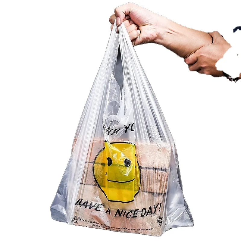 HDPE/PE Vest Carrier Bag on Roll — Printed or Plain