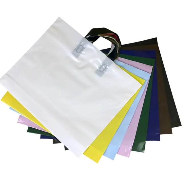 Hdpe Plastic Clothing Shopping Carrier Bag with Soft Loop Handles