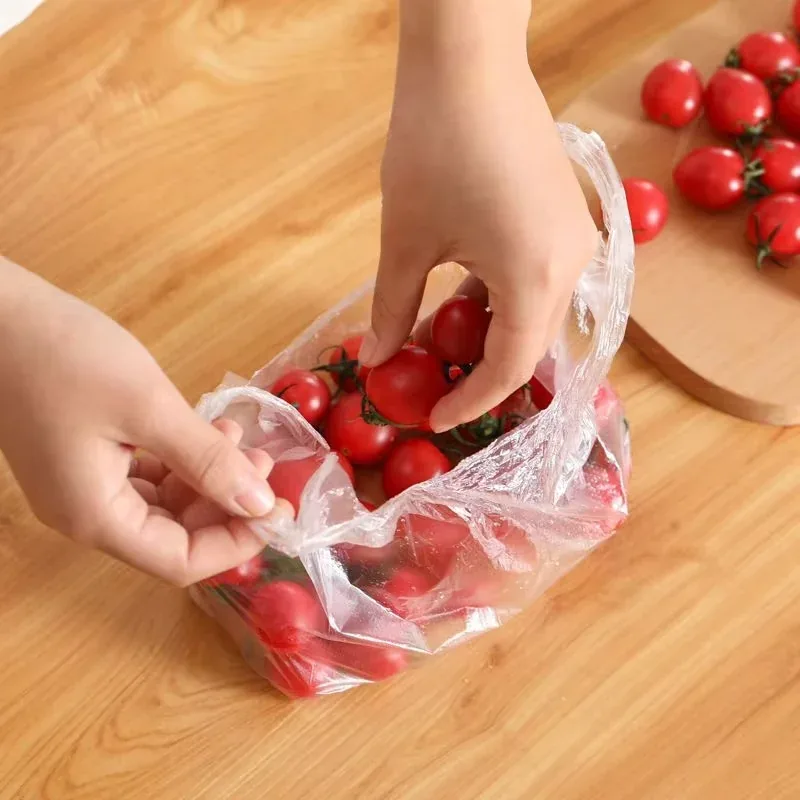 Food-Grade HDPE Transparent T-Shirt Bag on Roll for Supermarket
