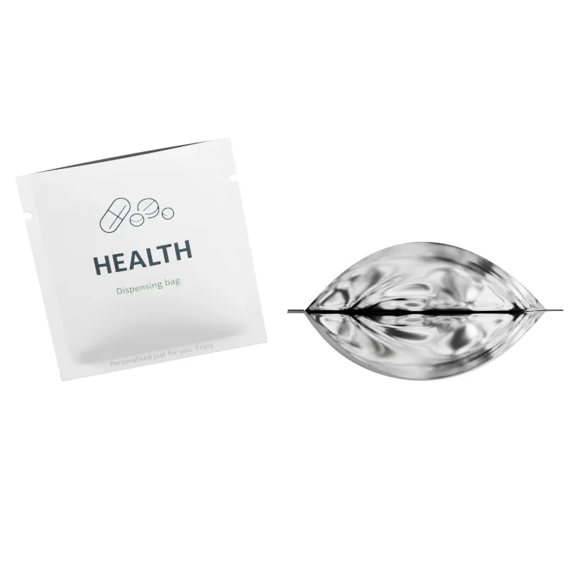 Heat-Seal PET Plastic Aluminum Foil Mini Pouch Sachet Supplements Vitamins Tablet Medicine Packaging