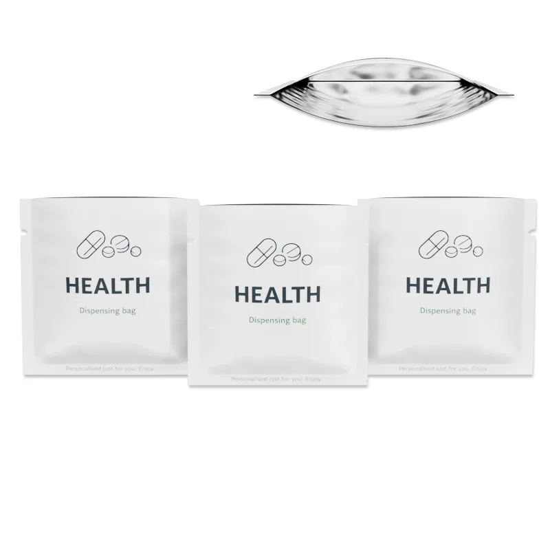 Heat-Seal PET Plastic Aluminum Foil Mini Pouch Sachet Supplements Vitamins Tablet Medicine Packaging