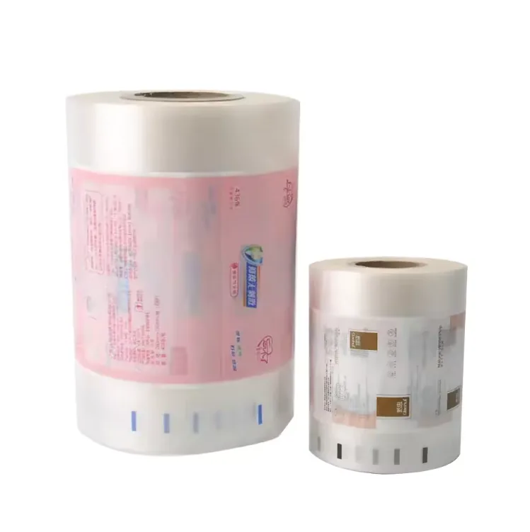 Heat Sealing Moisture Proof Plastic Laminated Sachet Snack Food Packaging Film Roll Flow Wrap Film